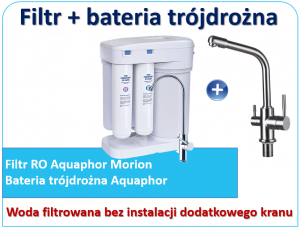 Filtr Aquaphor Morion + bateria trójdrożna C 126 INOX